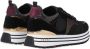 Liu Jo Maxi Wonder 01 suède sneakers zwart multi - Thumbnail 5