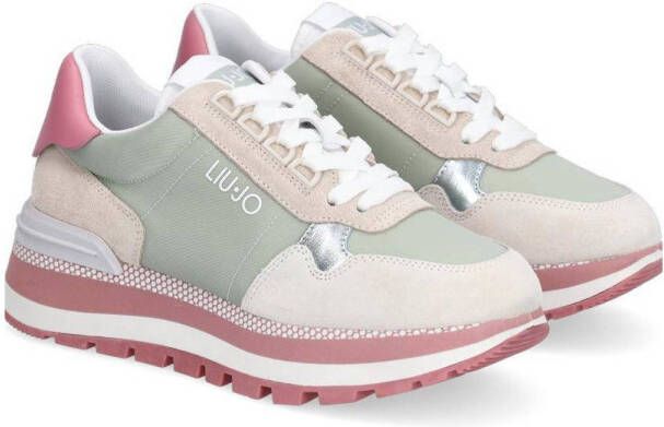 Liu Jo Amazing 10 sneakers beige lichtgroen