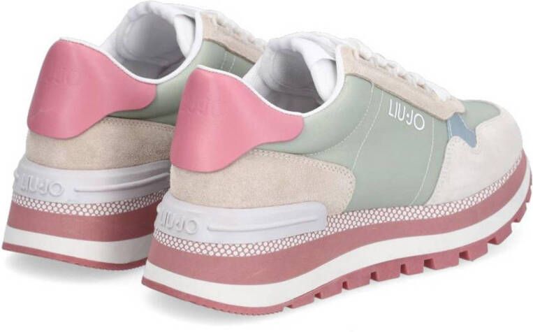 Liu Jo Amazing 10 sneakers beige lichtgroen