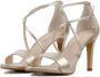 Lodi Sandalen Dames Damesschoenen Leer Naaldhak hoogte 8 cm Idaire met Goud - Thumbnail 6