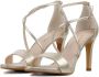 Lodi Sandalen Dames Damesschoenen Leer Naaldhak hoogte 8 cm Idaire met Goud - Thumbnail 2