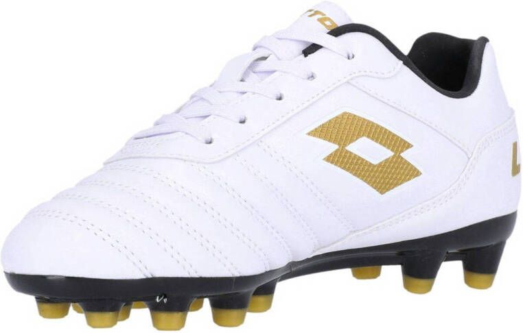 Lotto Milano 700 AGM junior voetbalschoenen wit goud