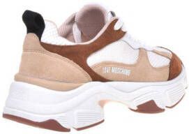 Love Moschino Stardust sneakers beige wit bruin