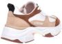 Love Moschino Stardust sneakers beige wit bruin - Thumbnail 2