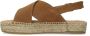 Manfield Dames Cognac suède sandalen - Thumbnail 5