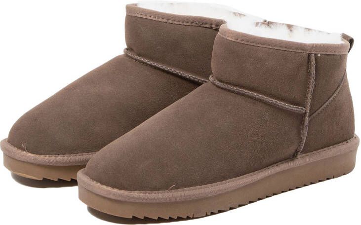 Manfield enkelboots taupe