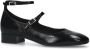 Manfield Dames Zwarte lak leren Mary Jane pumps - Thumbnail 4
