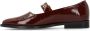Manfield Dames Burgundy lakleren loafers - Thumbnail 4