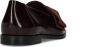 Manfield Dames Burgundy lakleren loafers met strik - Thumbnail 2