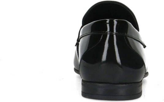 Manfield lakleren loafers zwart