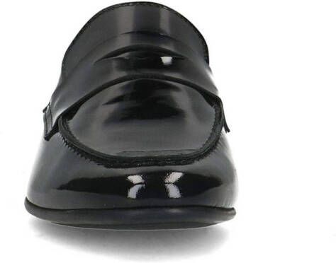 Manfield lakleren loafers zwart