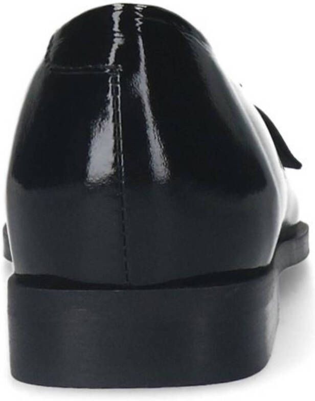Manfield lakleren loafers zwart
