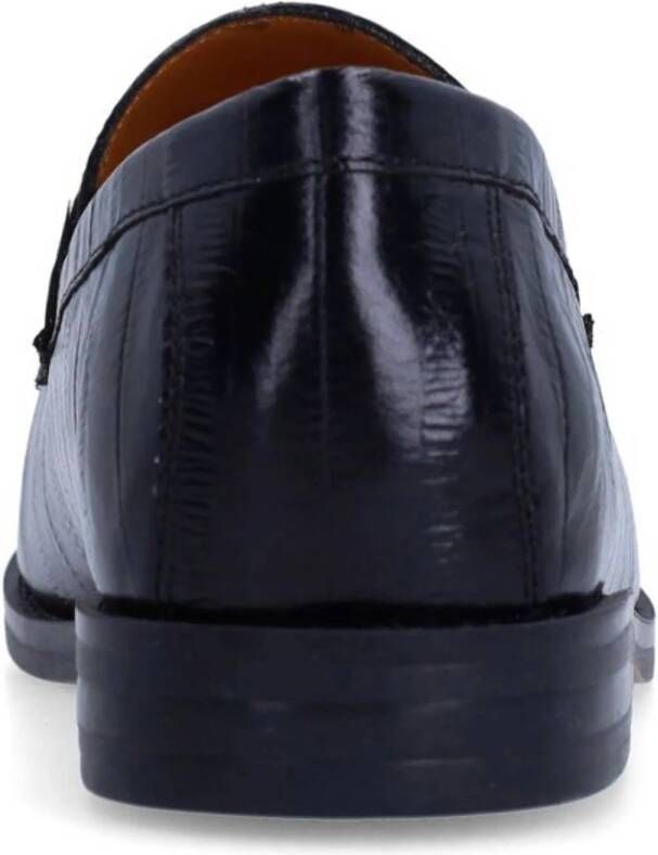 Manfield lakleren loafers zwart