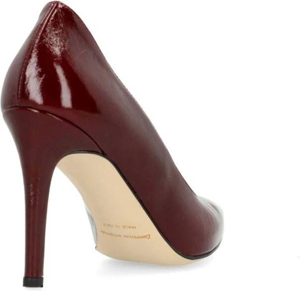 Manfield lakleren pumps bordeaux