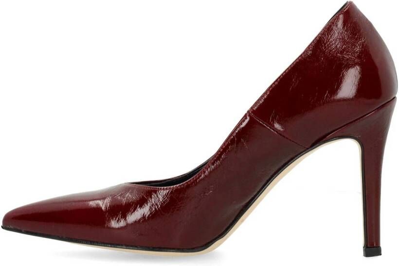 Manfield lakleren pumps bordeaux