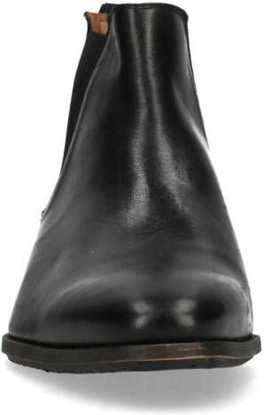 Manfield leren chelsea boots zwart