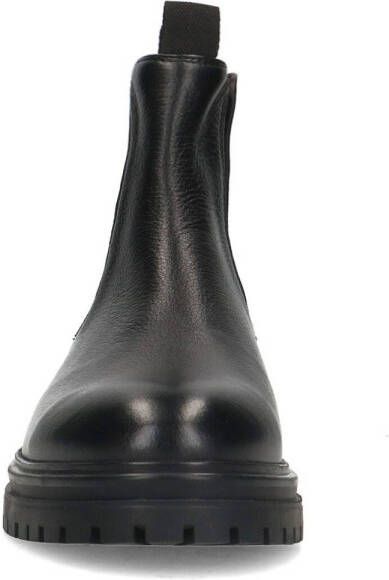 Manfield Heren Zwarte leren chelsea boots - Foto 4