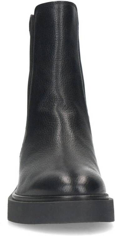 Manfield leren chelsea boots zwart