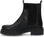 Manfield Zwarte leren chelsea boots - Thumbnail 4