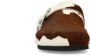 Manfield leren clogs met ponyhair en koeienprint bruin wit - Thumbnail 5