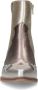 Manfield Dames Zilveren metallic leren cowboy laarzen - Thumbnail 3