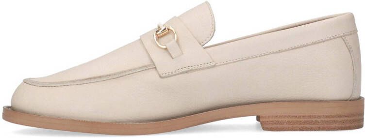 Manfield leren loafers beige