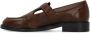 Manfield Dames Donkerbruine leren loafers - Thumbnail 3