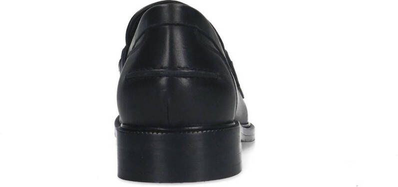 Manfield leren loafers met gesp zwart