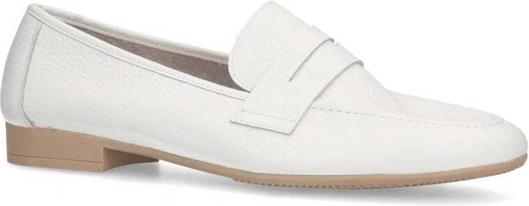 Manfield leren loafers wit