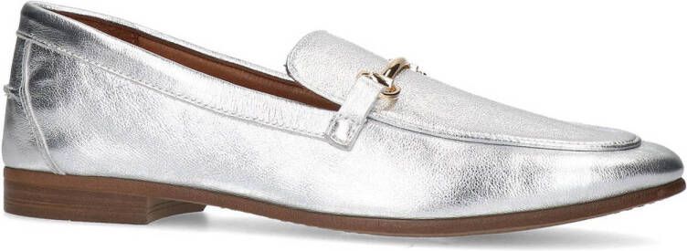 Manfield leren loafers zilver