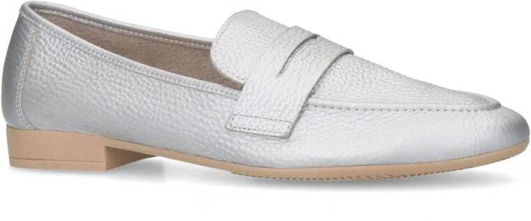 Manfield leren loafers zilver