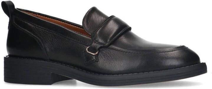 Manfield leren loafers zwart