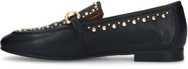 Manfield leren loafers zwart