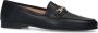 Manfield Dames Zwarte leren loafers - Thumbnail 4