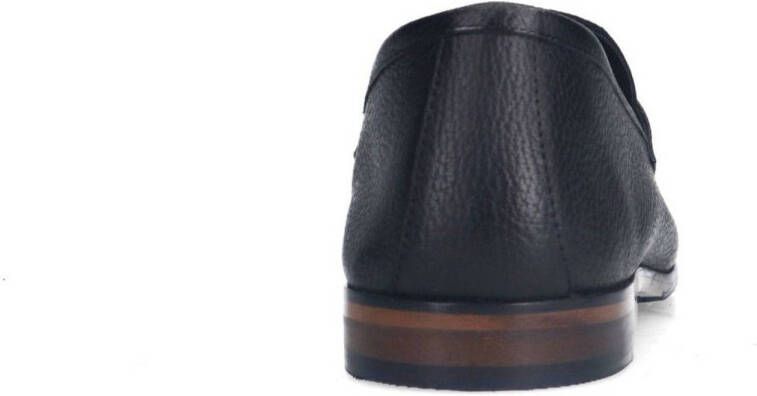 Manfield leren loafers zwart