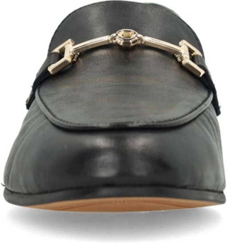 Manfield leren loafers zwart