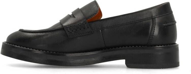 Manfield leren loafers zwart