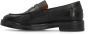 Manfield Dames Klassieke zwarte leren loafers - Thumbnail 2