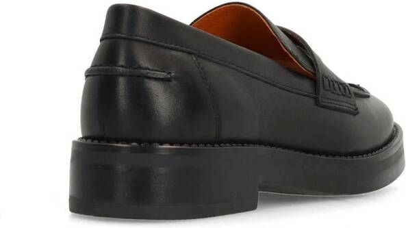 Manfield leren loafers zwart