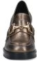 Manfield Dames Goudkleurige leren metallic pumps - Thumbnail 2