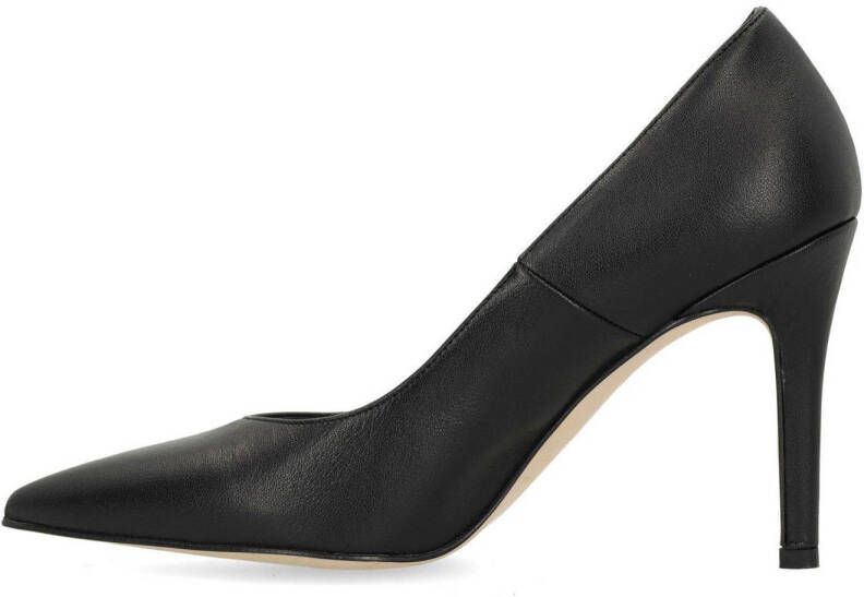 Manfield leren pumps zwart