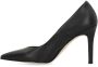 Manfield Dames Zwarte leren pumps - Thumbnail 2
