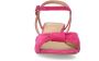 Manfield Dames Roze suède sandalen met hak - Thumbnail 4