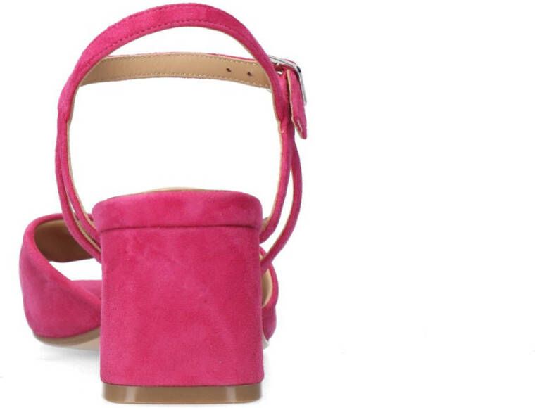 Manfield suède sandalettes roze