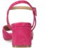 Manfield Dames Roze suède sandalen met hak - Thumbnail 5