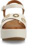Manfield Dames Witte leren sleehakken - Thumbnail 4