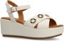 Manfield Dames Witte leren sleehakken - Thumbnail 5
