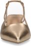 Manfield Dames PRE ORDER Gouden leren slingback pumps - Thumbnail 4