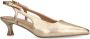 Manfield Dames PRE ORDER Gouden leren slingback pumps - Thumbnail 5