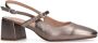 Manfield Dames Metallic leren slingbacks - Thumbnail 4